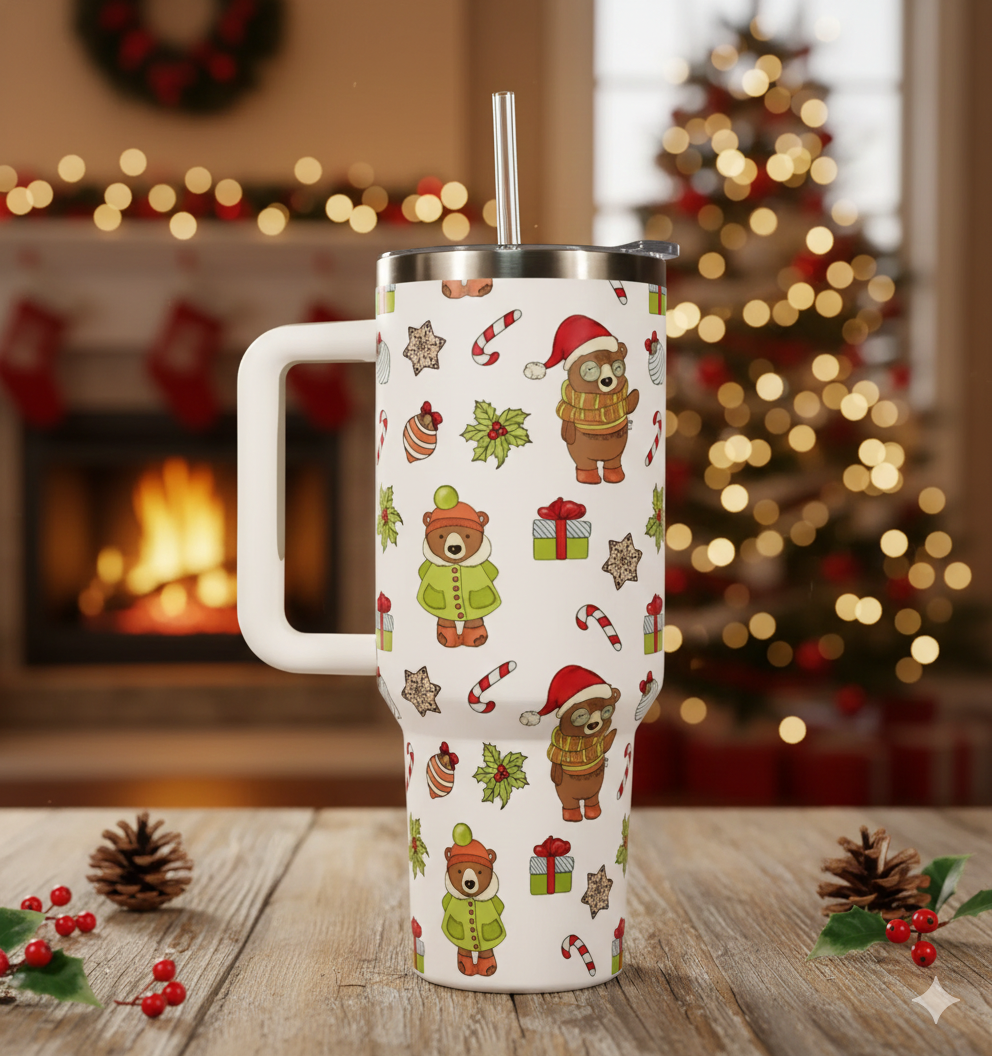New Christmas Pattern Stainless Steel Tumblers