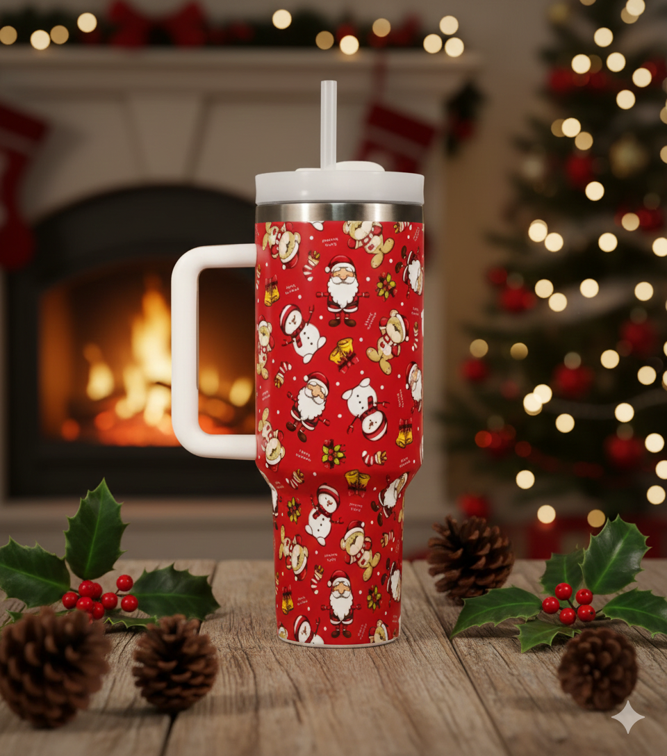 New Christmas Pattern Stainless Steel Tumblers