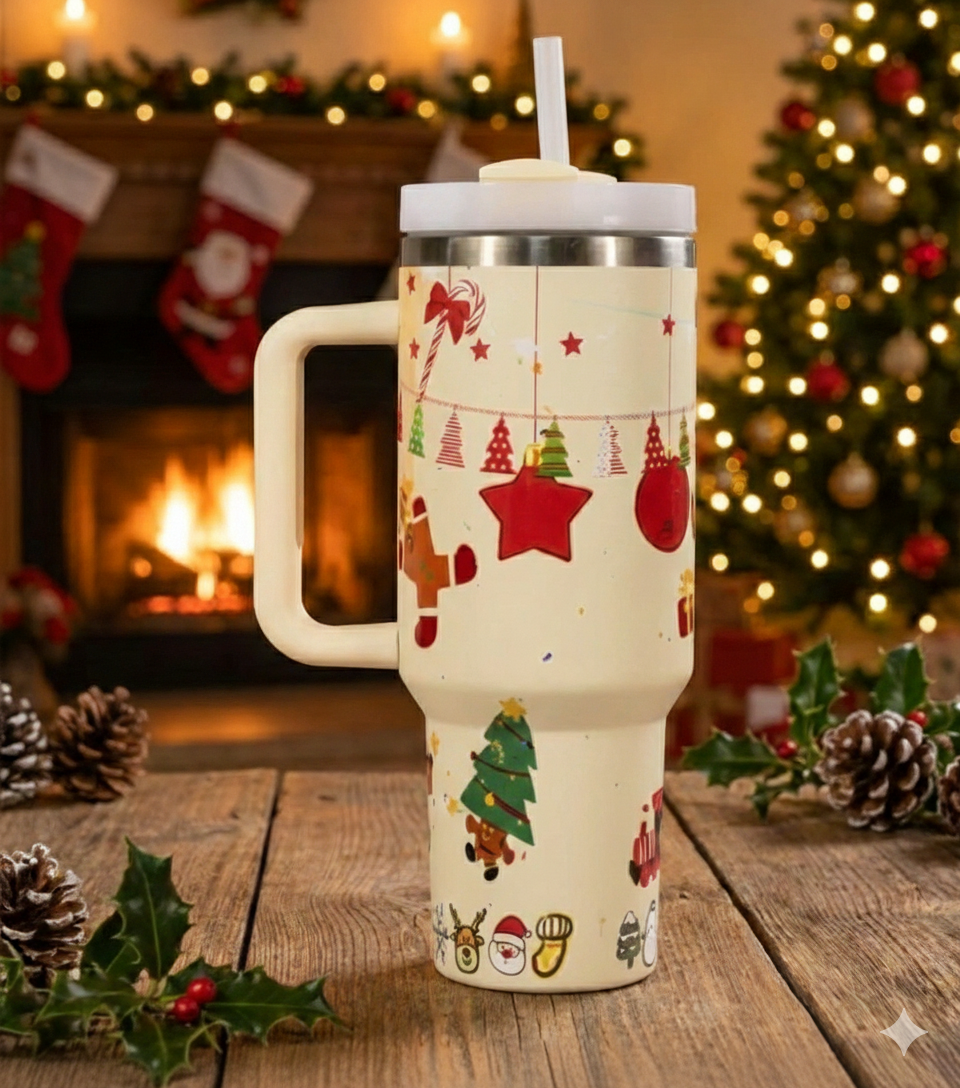 New Christmas Pattern Stainless Steel Tumblers