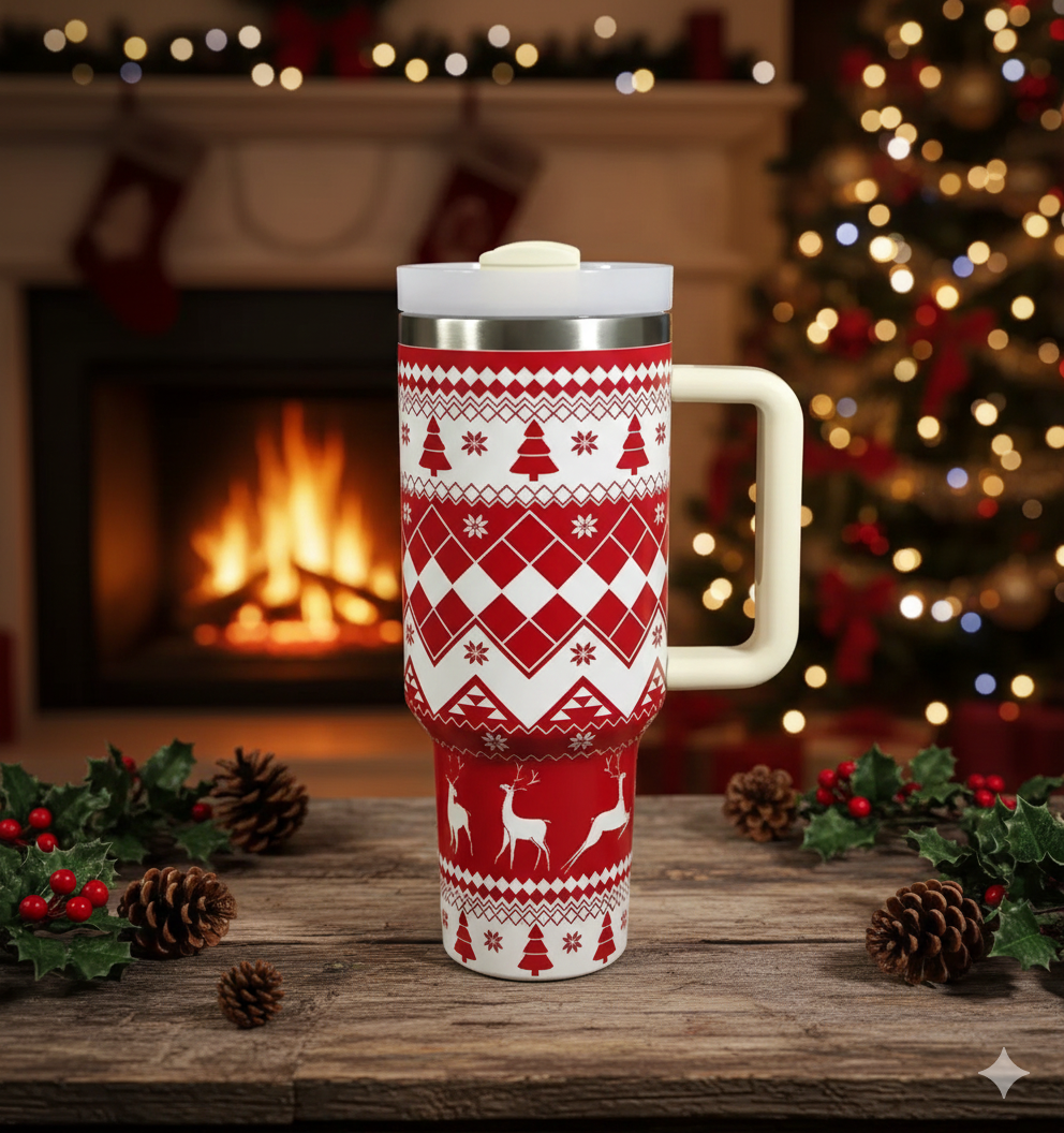 New Christmas Pattern Stainless Steel Tumblers