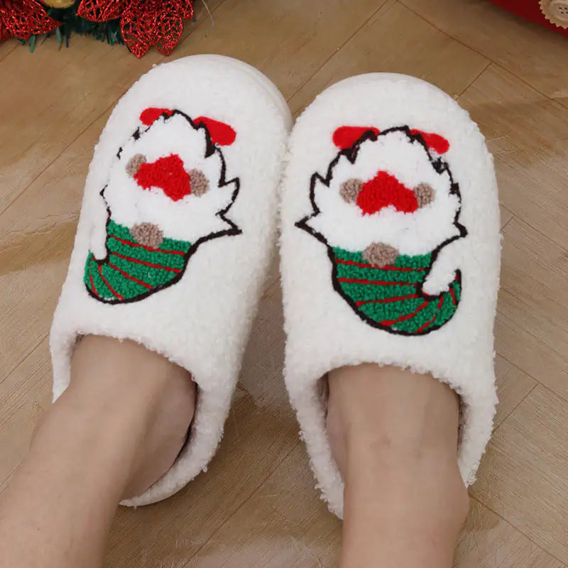 Cute Santa Claus Christmas Warm Slipper